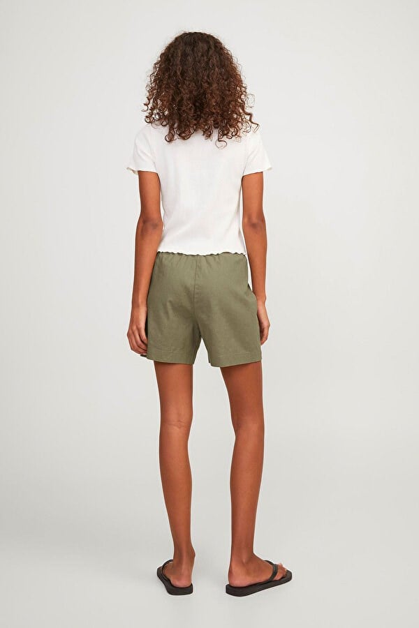 Jdy JDYCAYA LINEN HW SHORTS WVN DIA Haki Kadın Şort