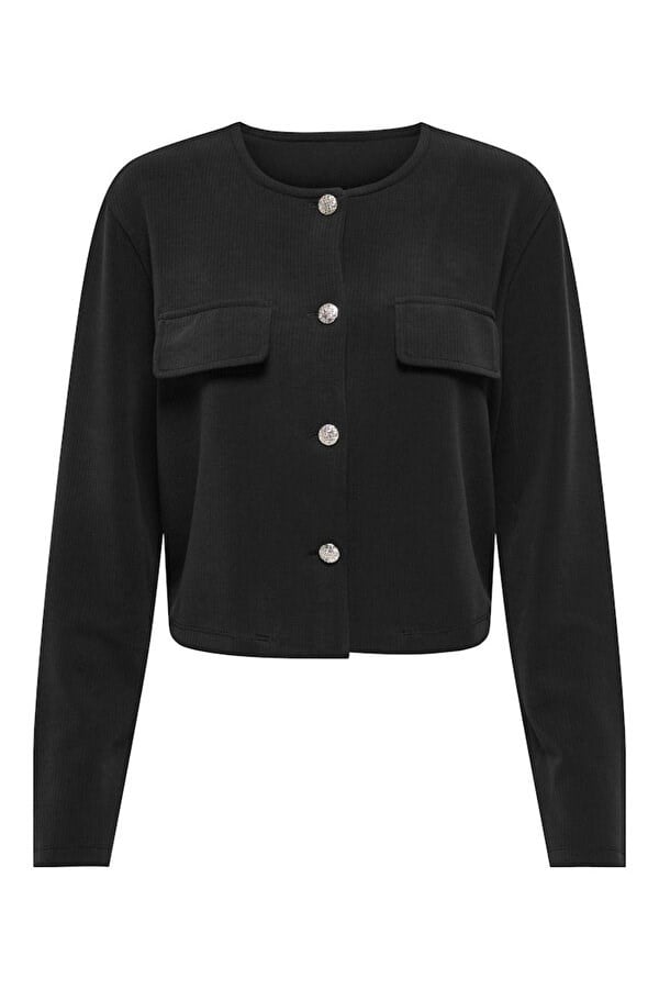 Jdy JDYGARZELLE L/S BOMBER JACKET JRS Siyah Kadın Ceket