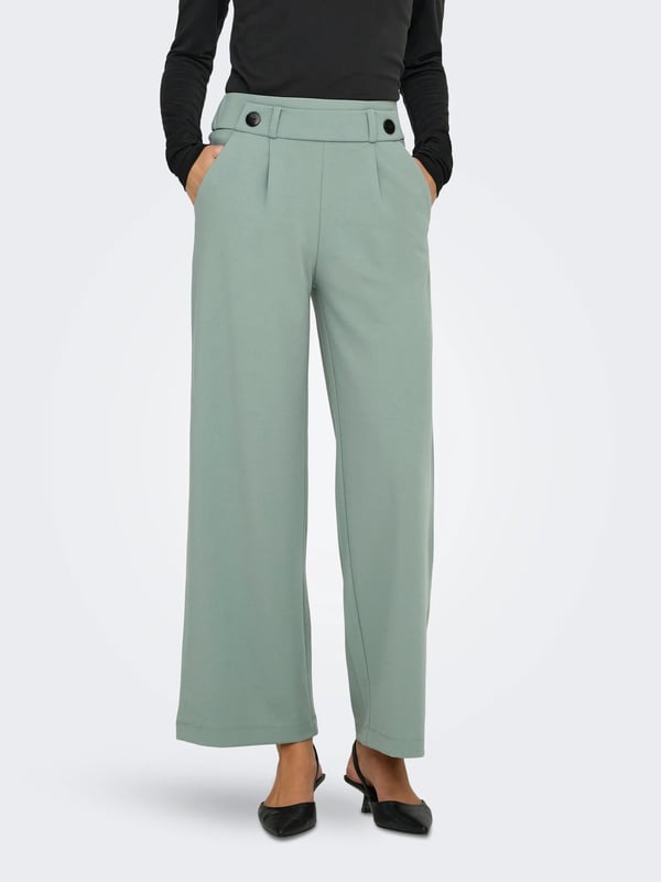 Jdy JDYGEGGO LIFE NEW LONG PANT JRS NOOS Haki Kadın Pantolon