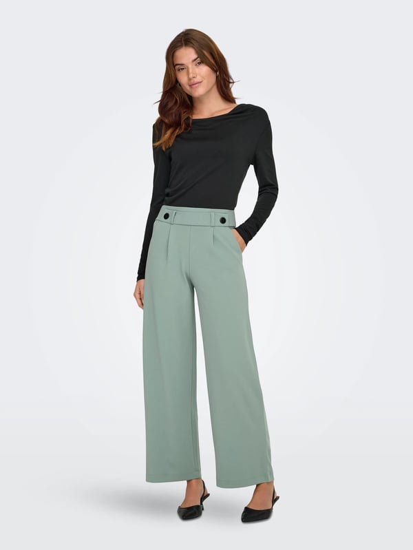 Jdy JDYGEGGO LIFE NEW LONG PANT JRS NOOS Haki Kadın Pantolon