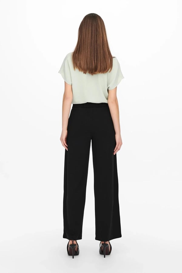 Jdy JDYGEGGO LIFE NEW LONG PANT JRS NOOS Siyah Kadın Pantolon