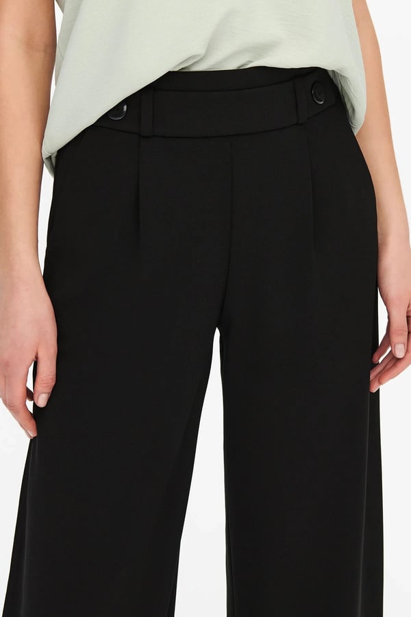 Jdy JDYGEGGO LIFE NEW LONG PANT JRS NOOS Siyah Kadın Pantolon
