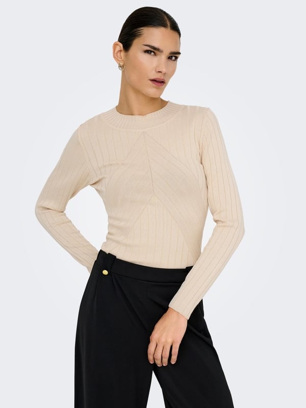 Jdy JDYKATE L/S PULLOVER KNT Bej Kadın Kazak