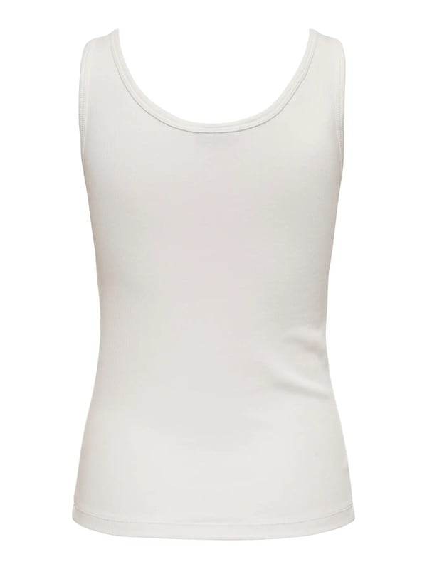 Jdy JDYLUCKY S/L O NECK TOP JRS DIA Beyaz Kadın Atlet