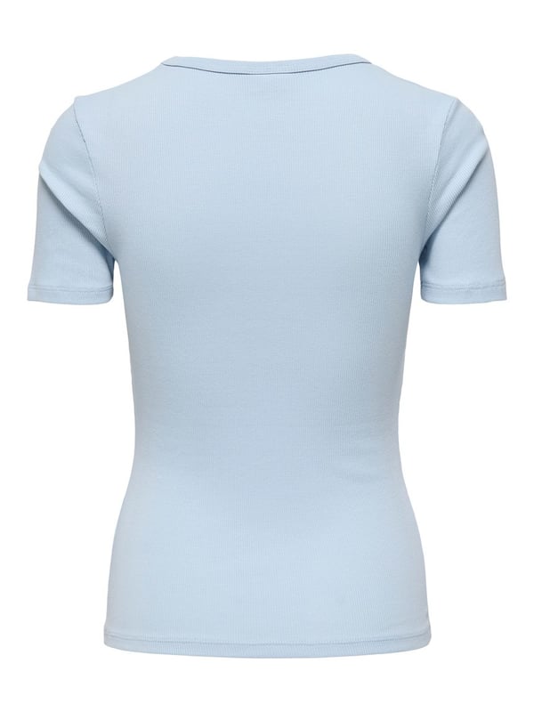 Jdy JDYLUCKY S/S O NECK TOP JRS NOOS Açık Mavi Kadın T-Shirt