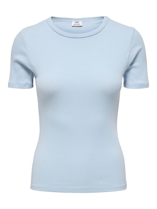Jdy JDYLUCKY S/S O NECK TOP JRS NOOS Açık Mavi Kadın T-Shirt