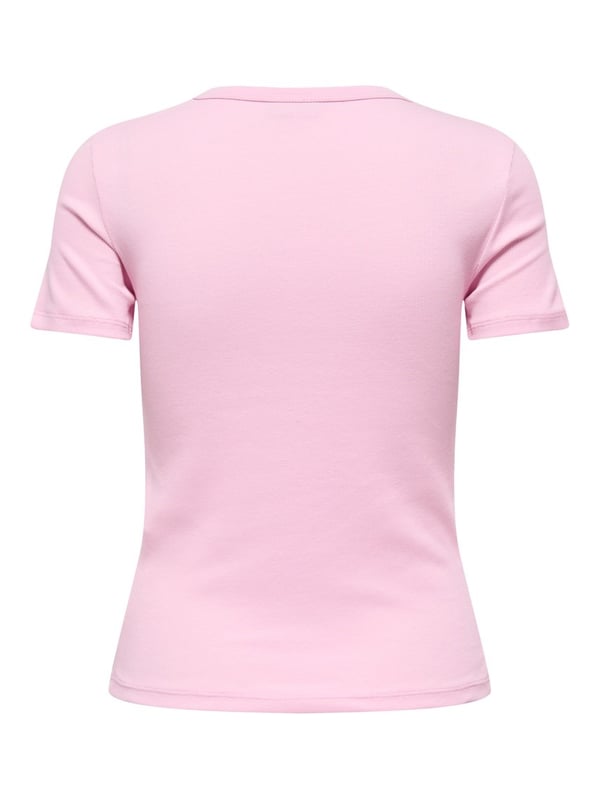 Jdy JDYLUCKY S/S O NECK TOP JRS NOOS Pembe Kadın T-Shirt