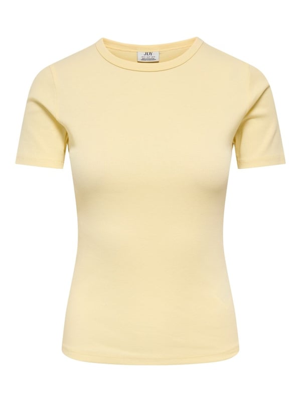 Jdy JDYLUCKY S/S O NECK TOP JRS NOOS Sarı Kadın T-Shirt