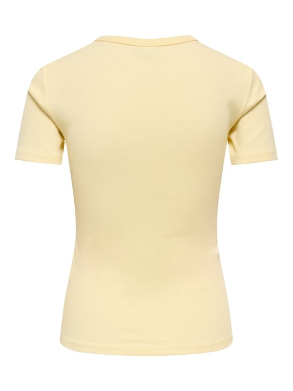 Jdy JDYLUCKY S/S O NECK TOP JRS NOOS Sarı Kadın T-Shirt