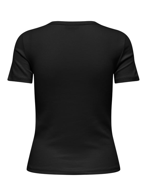 Jdy JDYLUCKY S/S O NECK TOP JRS NOOS Siyah Kadın T-Shirt