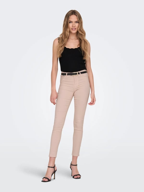 Jdy JDYNANNA S/L SCALLOP EDGE TOP KNT NOOS Siyah Kadın Atlet