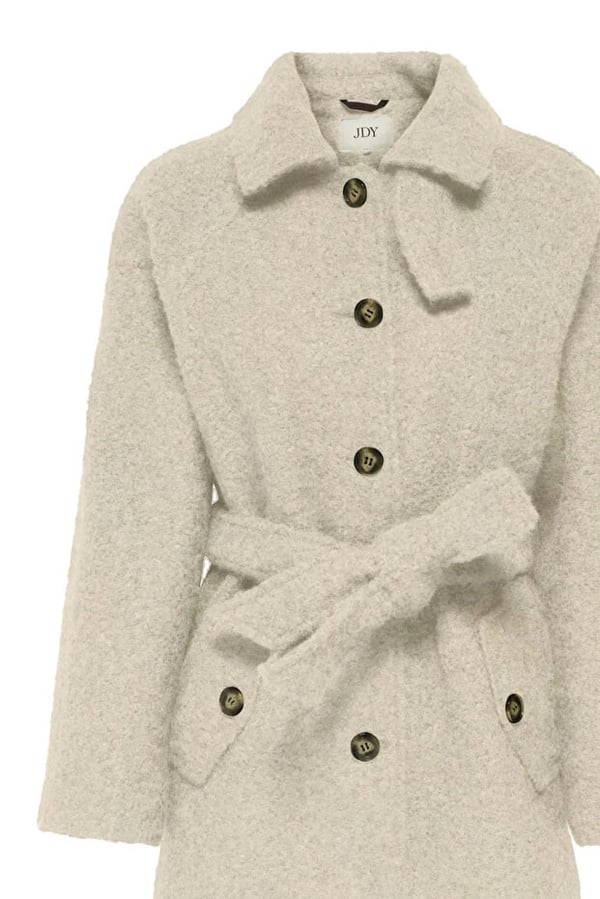 Jdy JDYNEVADA BOUCLE BELT COAT OTW HAB Bej Kadın Ceket