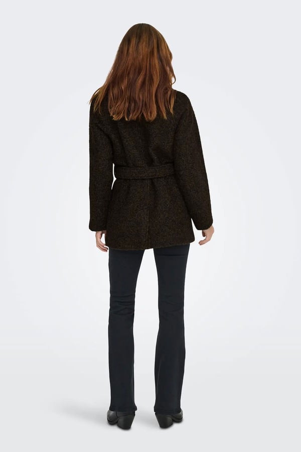 Jdy JDYNEVADA BOUCLE BELT COAT OTW HAB Kahverengi Kadın Ceket