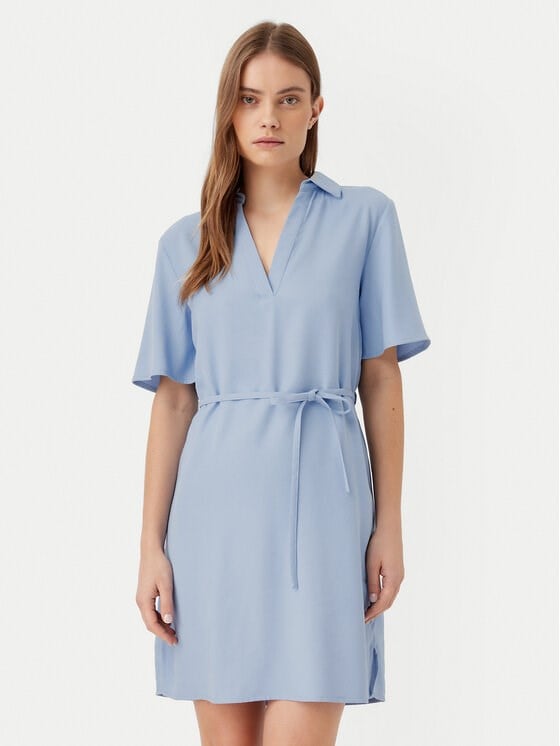 Jdy JDYOLLI 2/4 MIDI DRESS WVN DIA Mavi Kadın Elbise