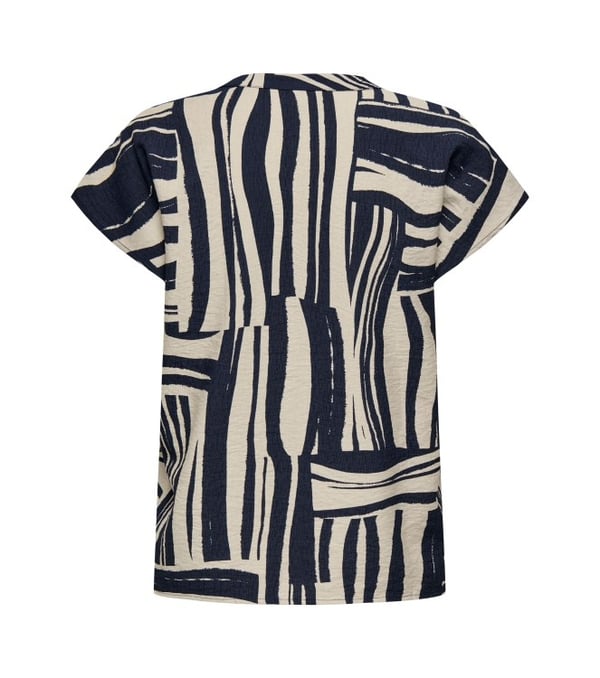 Jdy JDYPEPPER S/S TOP WVN DIA Lacivert Kadın Bluz
