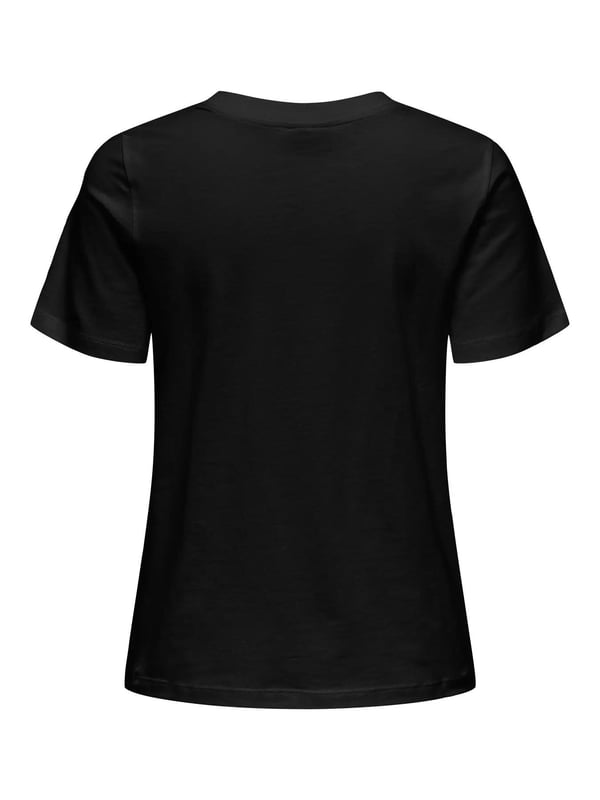 Jdy JDYPISA S/S PRINT TOP JRS NOOS Siyah Kadın T-Shirt
