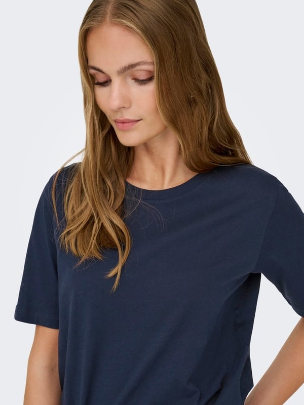 Jdy JDYREX S/S TOP JRS NOOS Lacivert Kadın T-Shirt
