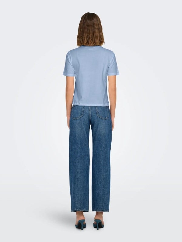 Jdy JDYREX S/S TOP JRS NOOS Mavi Kadın T-Shirt