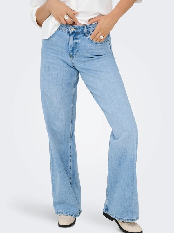 Jdy JDYRUBY MW WID LB 1012 DNM NOOS Denim Kadın Kot Pantolon