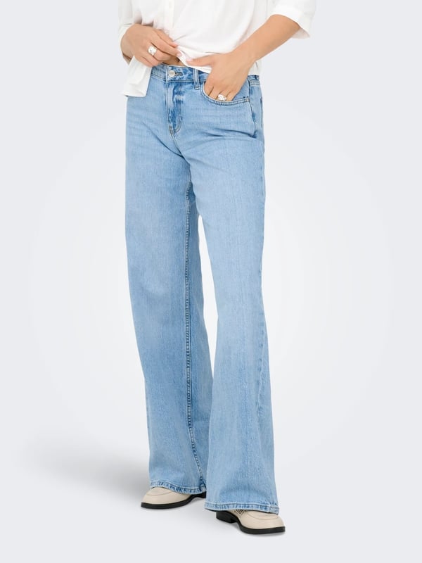 Jdy JDYRUBY MW WID LB 1012 DNM NOOS Denim Kadın Kot Pantolon