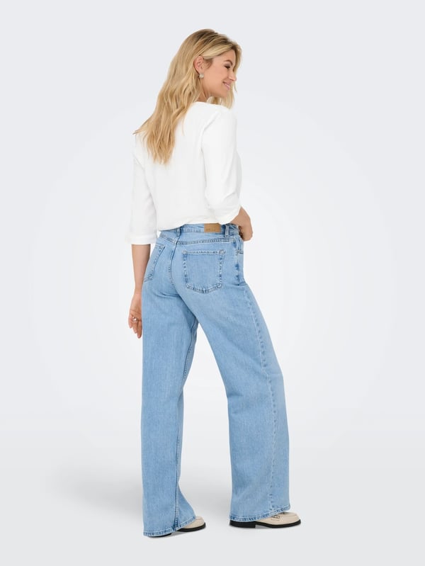 Jdy JDYRUBY MW WID LB 1012 DNM NOOS Denim Kadın Kot Pantolon