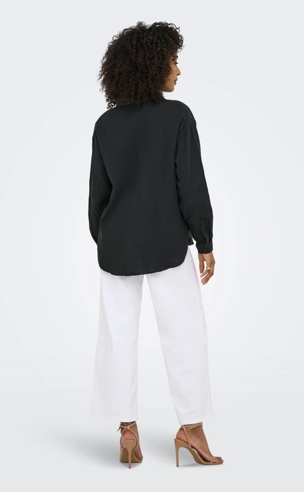 Jdy JDYTHEIS LIFE L/S LOOSE SHIRT WVN NOOS Antrasit Kadın Gömlek