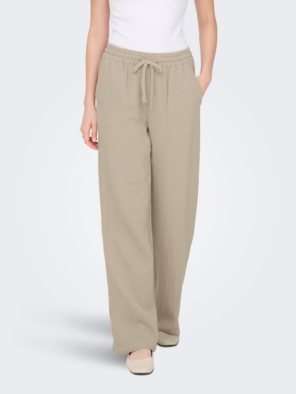 Jdy JDYTHEIS LIFE WIDE PANT WVN NOOS Bej Kadın Pantolon