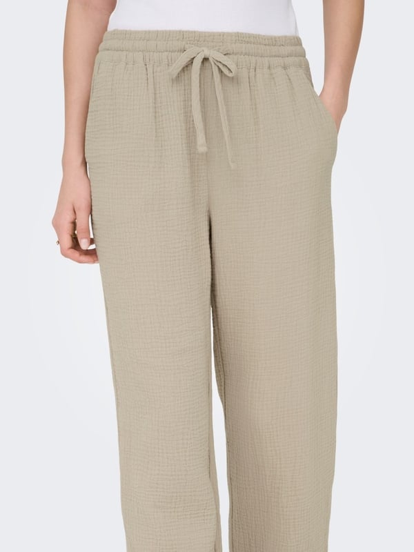 Jdy JDYTHEIS LIFE WIDE PANT WVN NOOS Bej Kadın Pantolon
