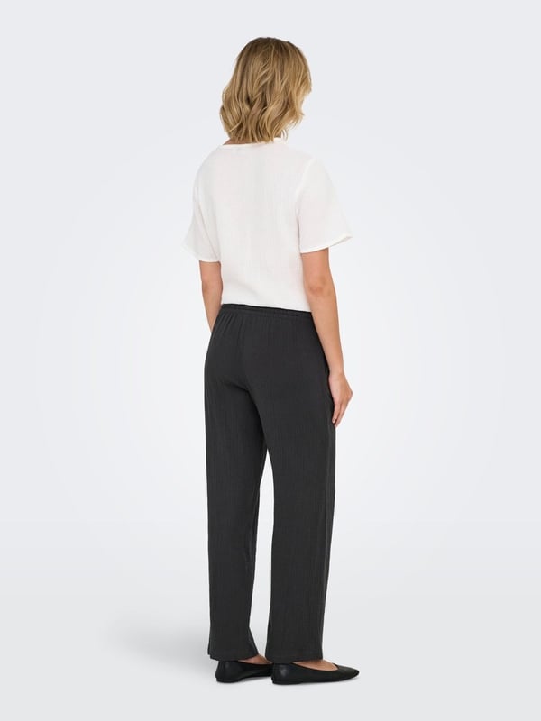 Jdy JDYTHEIS LIFE WIDE PANT WVN NOOS Siyah Kadın Pantolon