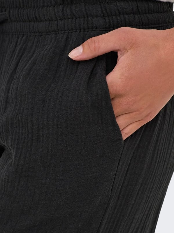 Jdy JDYTHEIS LIFE WIDE PANT WVN NOOS Siyah Kadın Pantolon