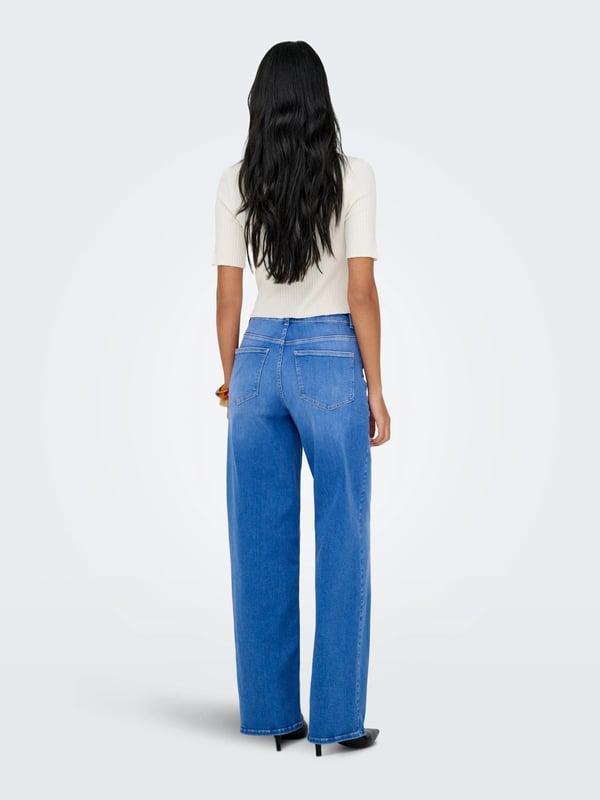 Jdy ONLMADISON BLUSH HW WIDE DNM REA262 NOOS Mavi Kadın Kot Pantolon