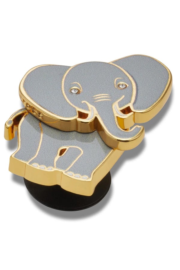 Jibbitz Enamel Elephant Gümüş Terlik & Çanta Süsü