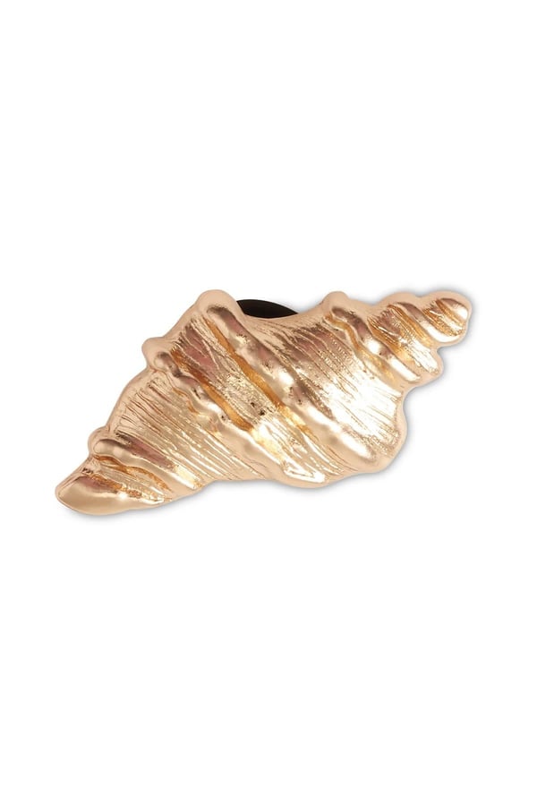 Jibbitz Gold Sea Shell Gold Terlik & Çanta Süsü