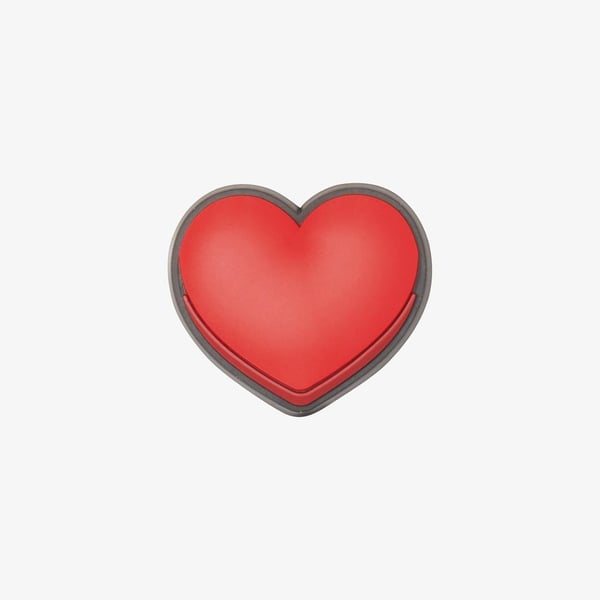 Jibbitz Heart Kırmızı Terlik & Çanta Süsü