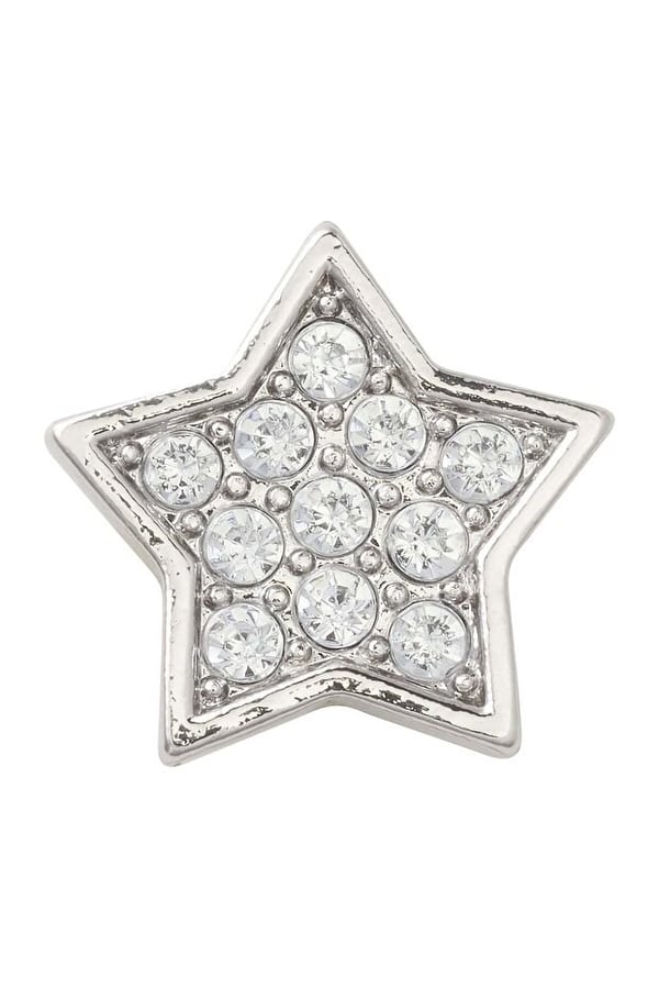 Jibbitz Silver Star Gümüş Terlik & Çanta Süsü