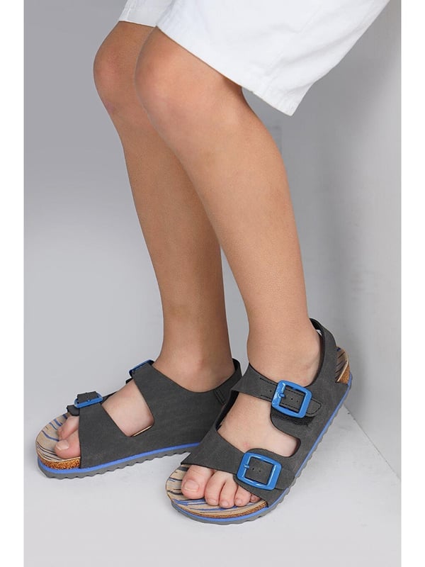 Jump JUMP 50023 ÇİFT TOKALI Antrasit Unisex Çocuk Sandalet