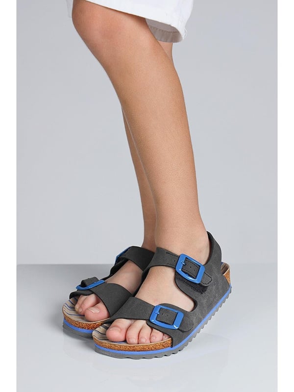Jump JUMP 50023 ÇİFT TOKALI Antrasit Unisex Çocuk Sandalet