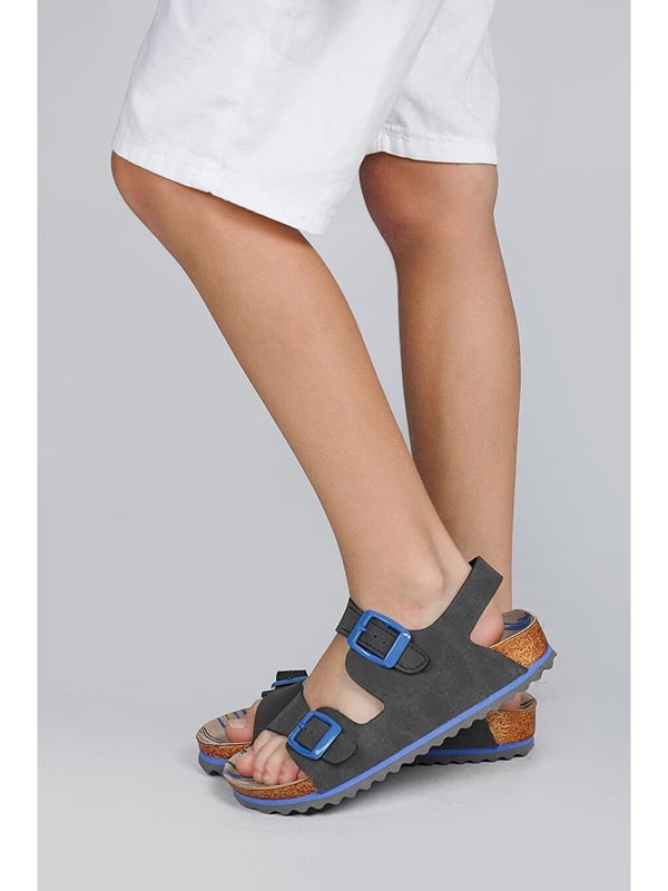 Jump JUMP 50023 ÇİFT TOKALI Antrasit Unisex Çocuk Sandalet