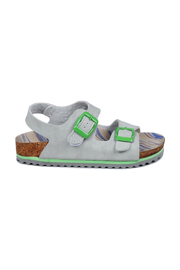 Jump JUMP 50023 ÇİFT TOKALI Gri Unisex Çocuk Sandalet