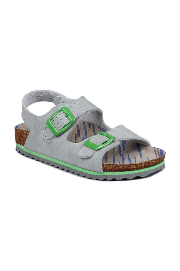 Jump JUMP 50023 ÇİFT TOKALI Gri Unisex Çocuk Sandalet