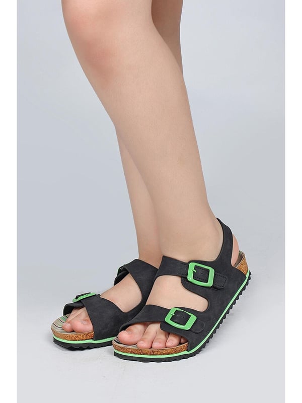 Jump JUMP 50023 ÇİFT TOKALI Siyah Unisex Çocuk Sandalet