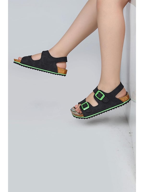 Jump JUMP 50023 ÇİFT TOKALI Siyah Unisex Çocuk Sandalet