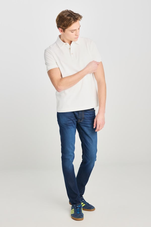 Lee Erkek Regular Fit Polo T-shirt Bej Erkek T-Shirt