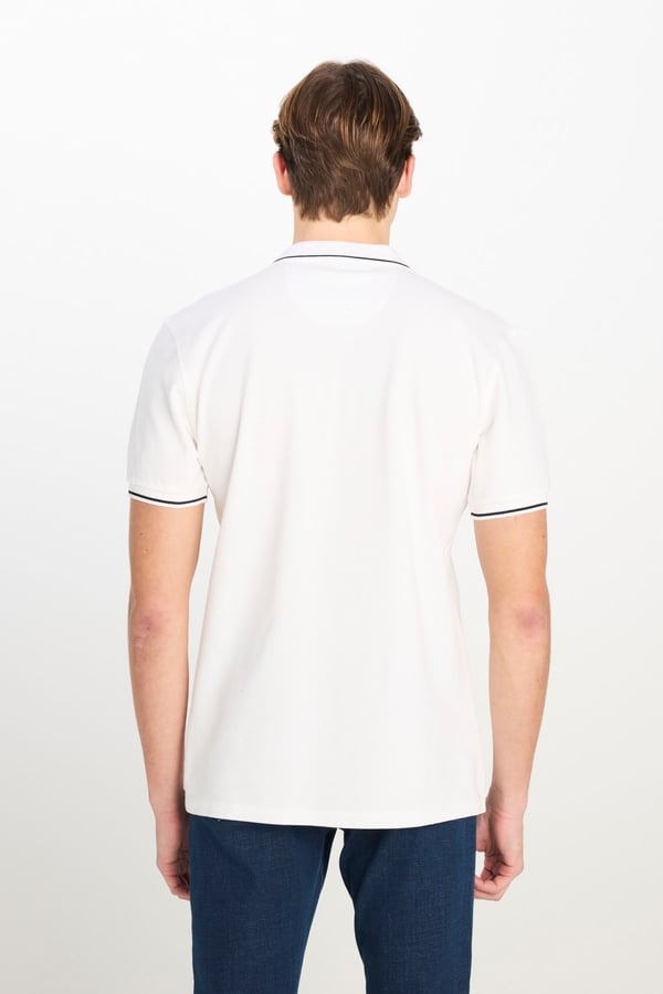 Lee Erkek Regular Fit Polo T-shirt Beyaz Erkek T-Shirt