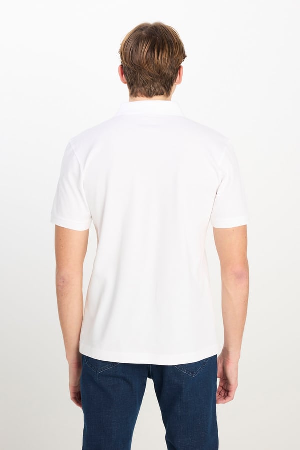 Lee Erkek Regular Fit Polo T-shirt Beyaz Erkek T-Shirt