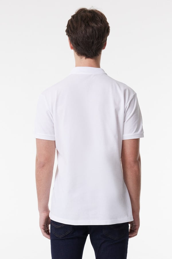Lee Erkek Regular Fit Polo T-shirt Beyaz Erkek T-Shirt