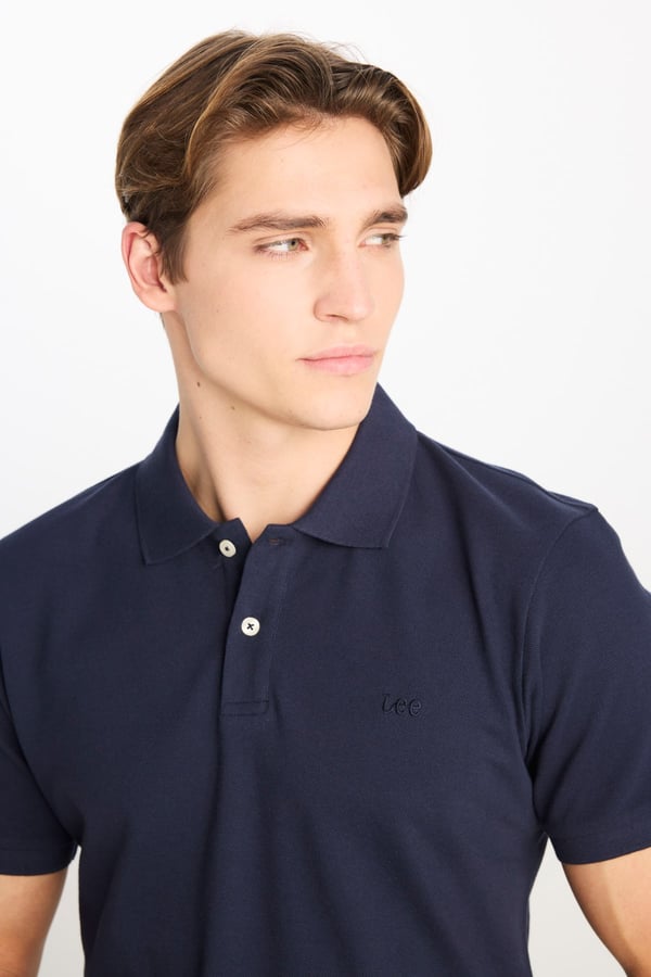 Lee Erkek Regular Fit Polo T-shirt Lacivert Erkek T-Shirt