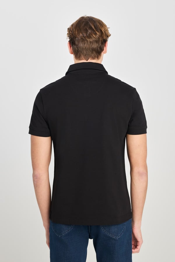 Lee Erkek Regular Fit Polo T-shirt Siyah Erkek T-Shirt