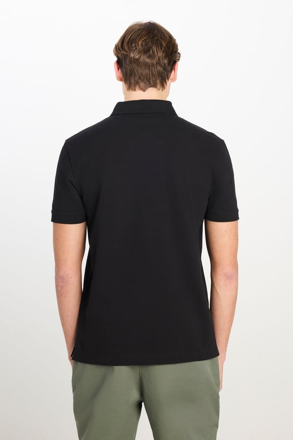 Lee Erkek Regular Fit Polo T-shirt Siyah Erkek T-Shirt