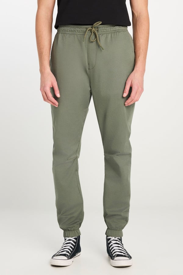 Lee Jogger Non Denim Pantolon Haki Erkek Pantolon